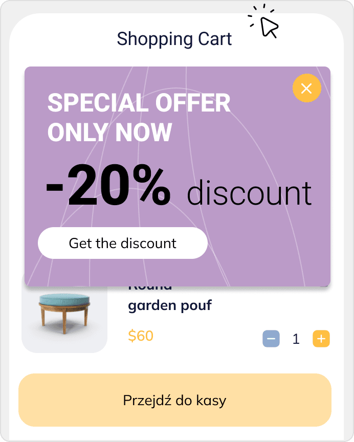 Scenario preview: abandoned cart