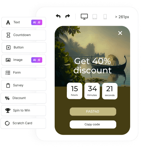 Customize for phone and desktop