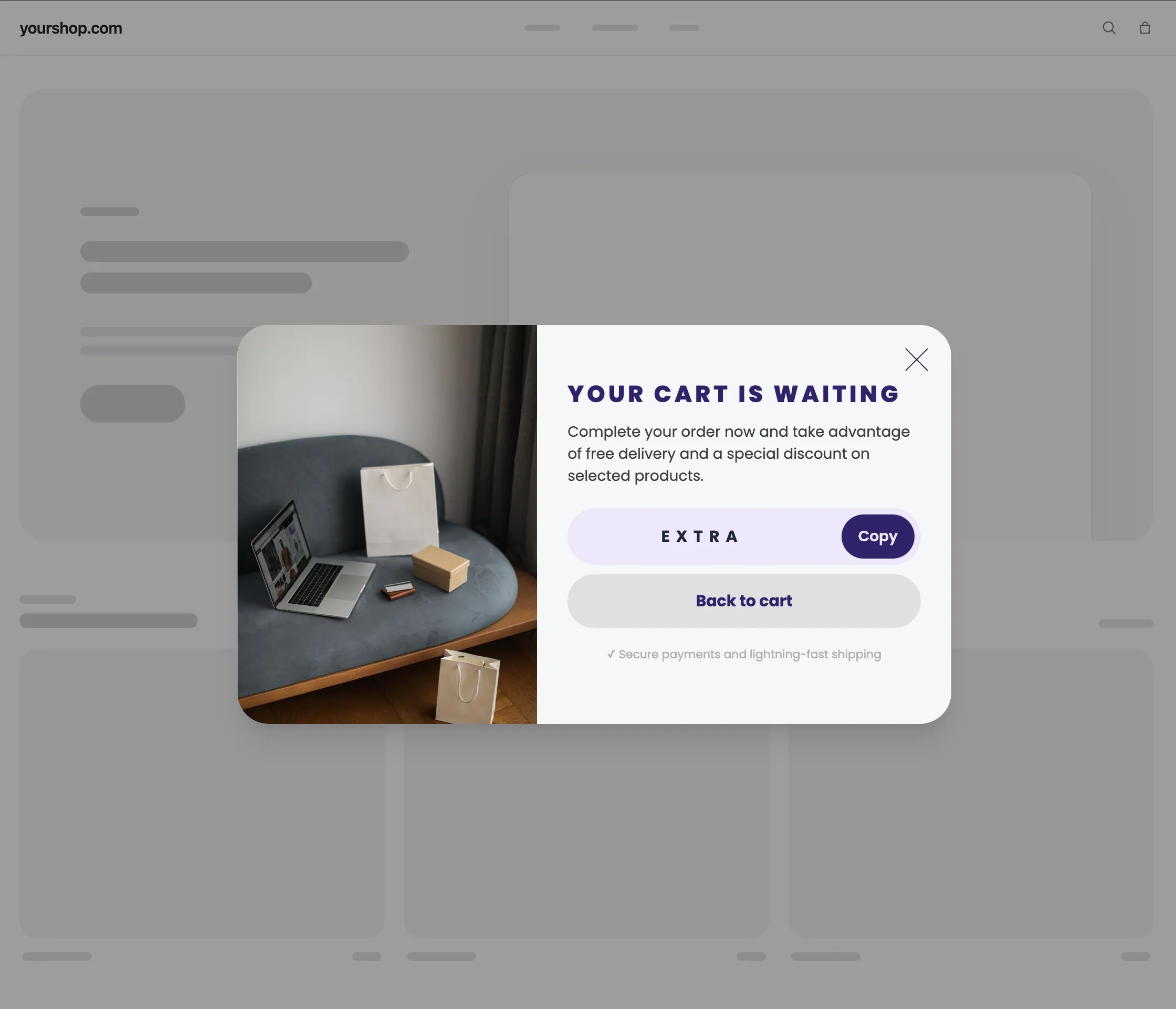 Communication design prepared by artificial intelligence in DropUI, screen 1 of 8