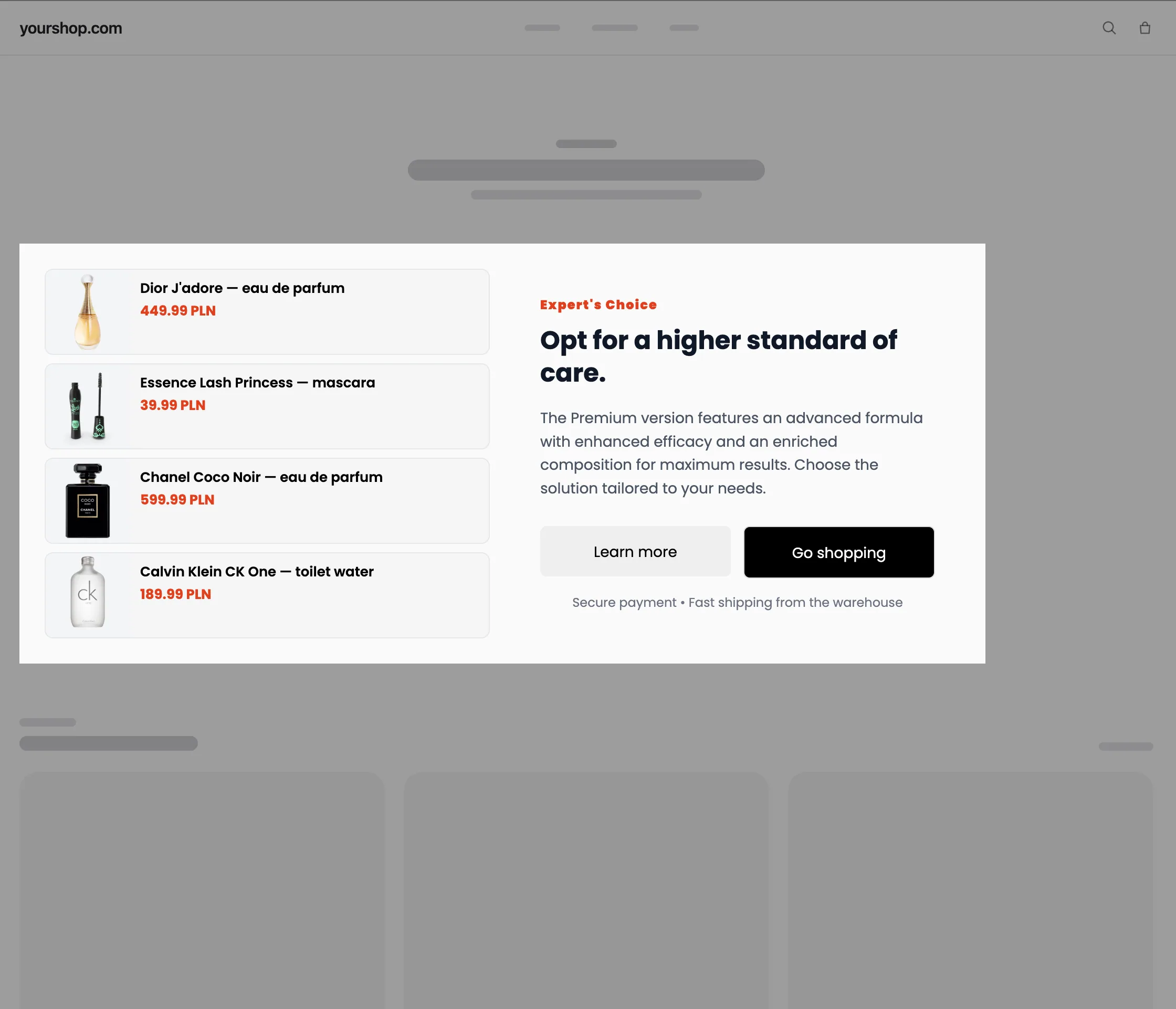 Communication design prepared by artificial intelligence in DropUI, screen 4 of 8