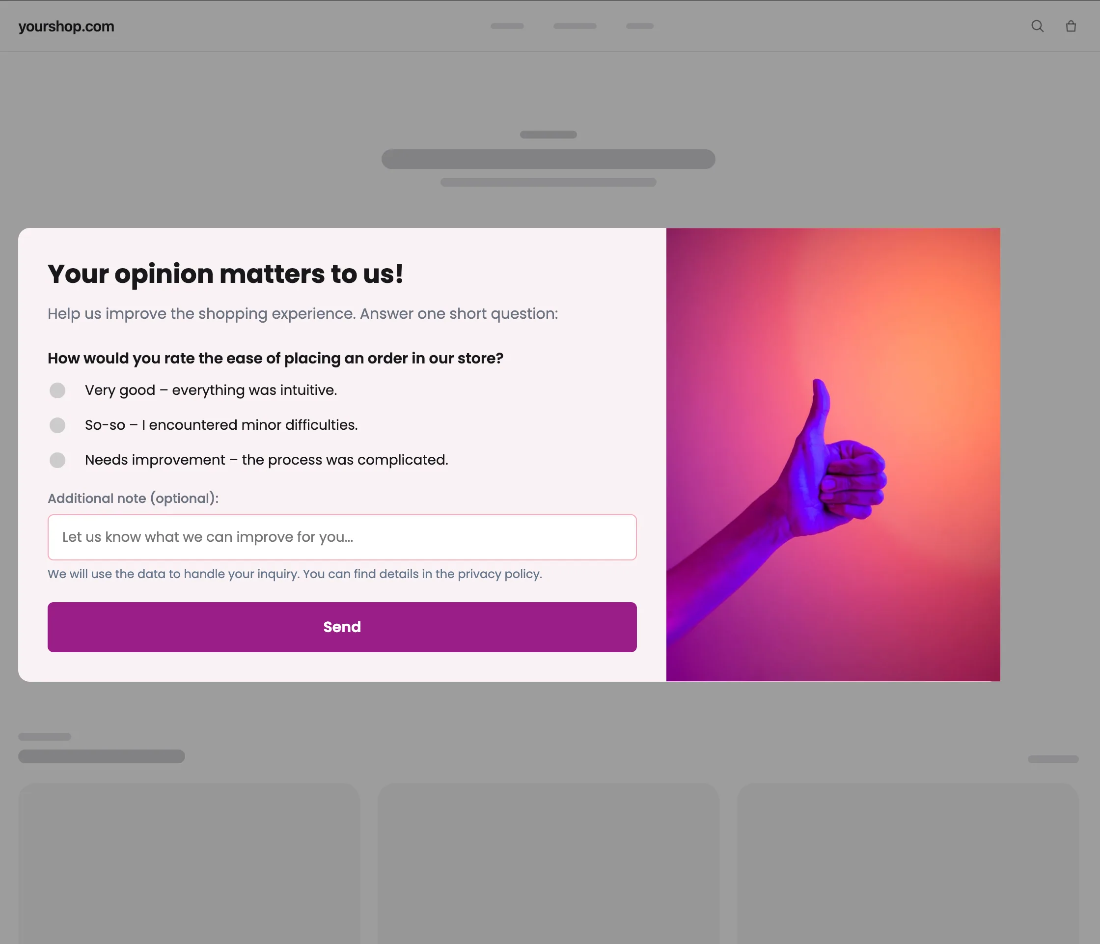 Communication design prepared by artificial intelligence in DropUI, screen 8 of 8